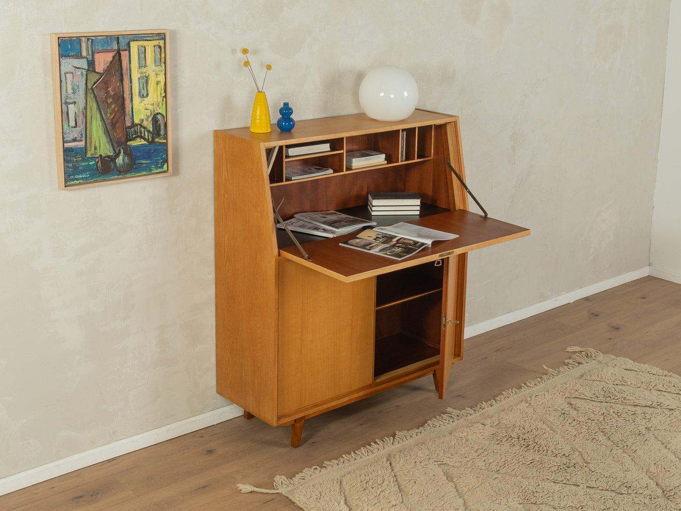 1950er Jahre Sekretär, Musterring - Mid Century Friends - Vintage - Retro - Mid Century