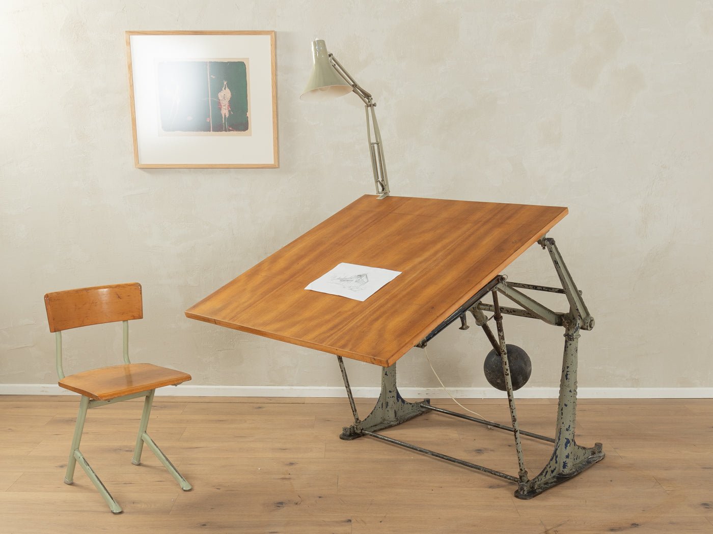 1950er Jahre Zeichentisch - Mid Century Friends - Vintage - Retro - Mid Century