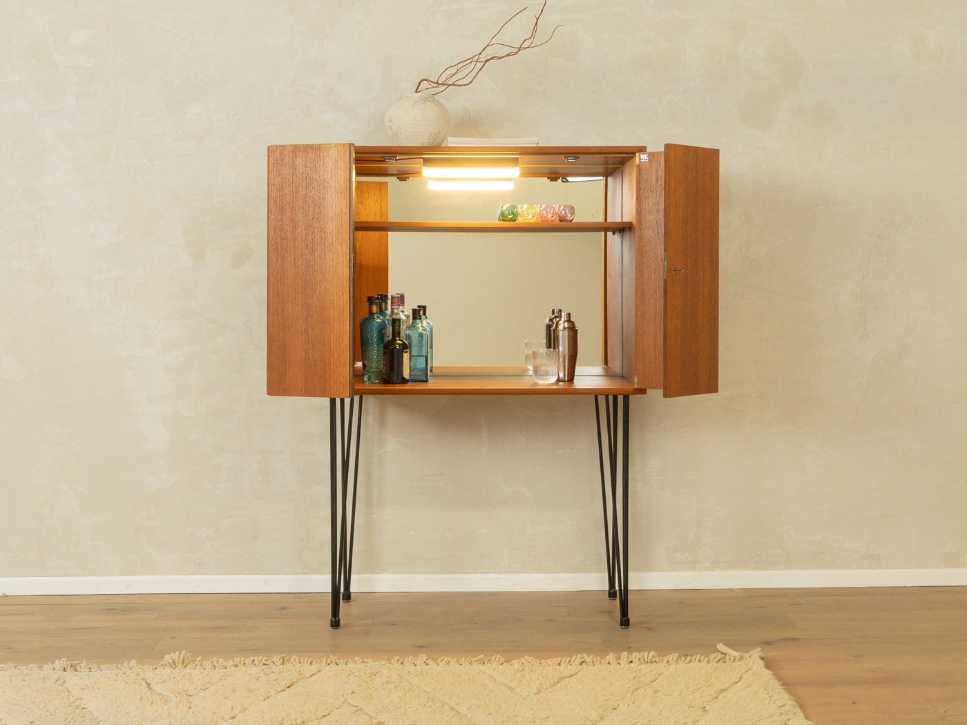 1960er Jahre Barschrank, WK Möbel - Mid Century Friends - Vintage - Retro - Mid Century
