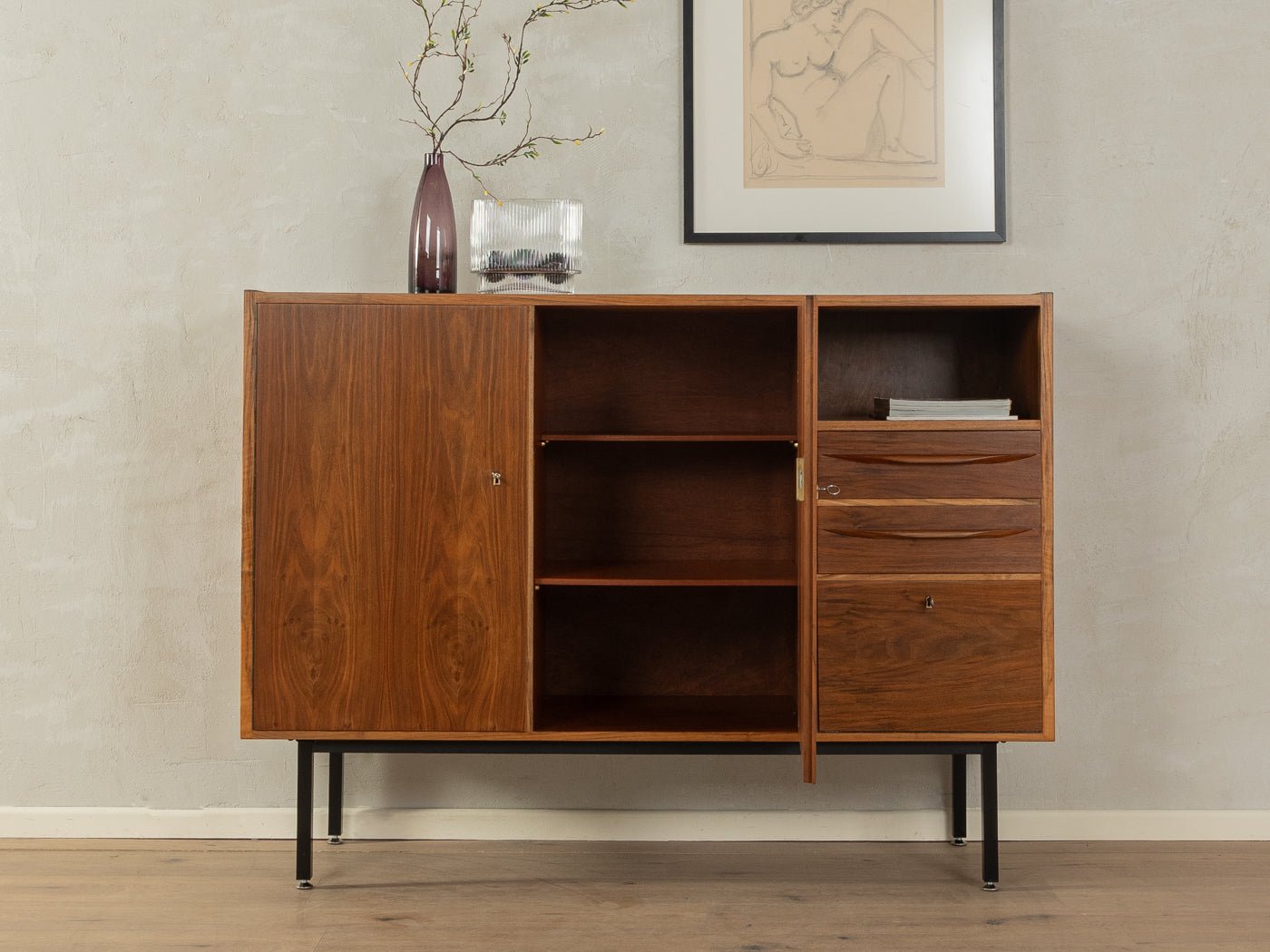 1960er Jahre Highboard - Mid Century Friends - Vintage - Retro - Mid Century