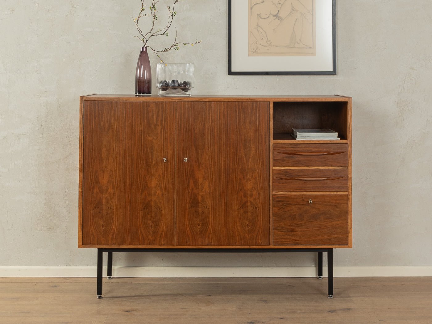 1960er Jahre Highboard - Mid Century Friends - Vintage - Retro - Mid Century