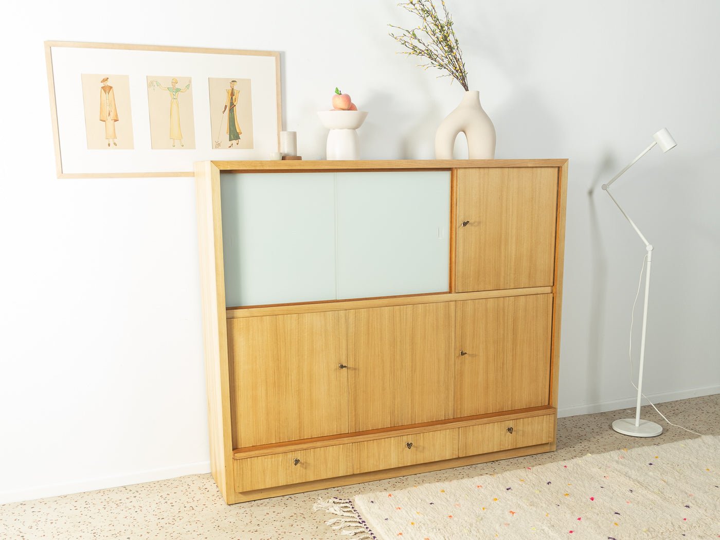 1960er Jahre Highboard, WK Möbel - Mid Century Friends - Vintage - Retro - Mid Century