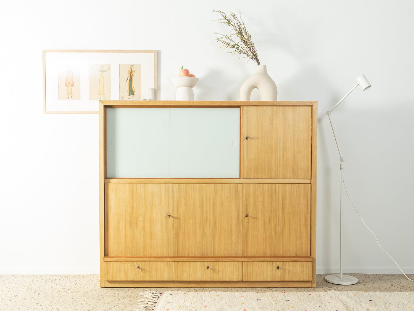 1960er Jahre Highboard, WK Möbel - Mid Century Friends - Vintage - Retro - Mid Century