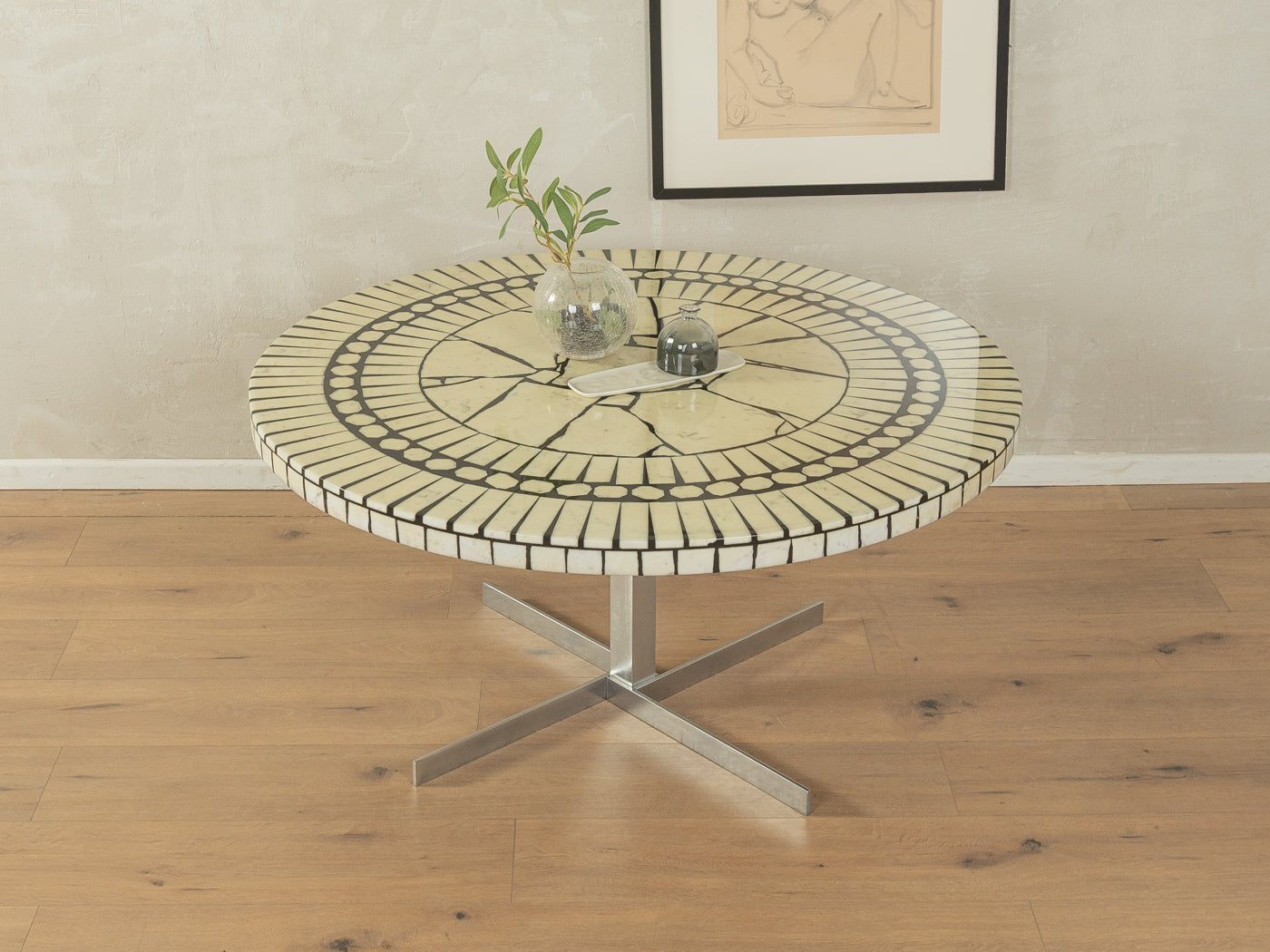 1960er Jahre Mosaik - Couchtisch, Berthold Müller - Oerlinghausen - Mid Century Friends - Vintage - Retro - Mid Century