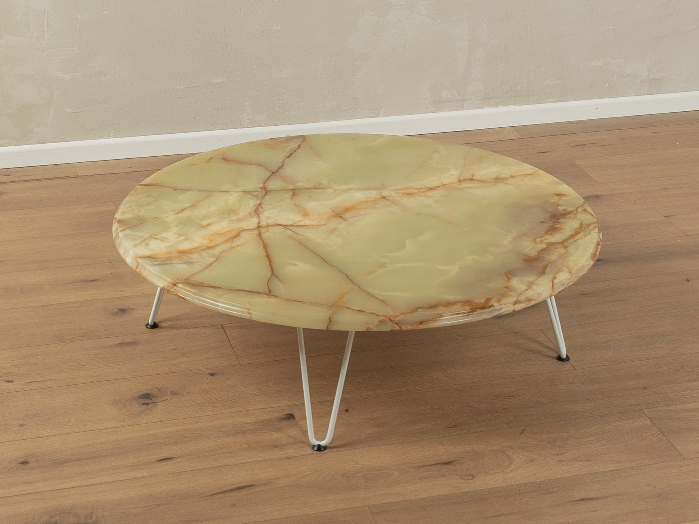 1960er Jahre Onyx Couchtisch, Ø 100 cm - Mid Century Friends - Vintage - Retro - Mid Century