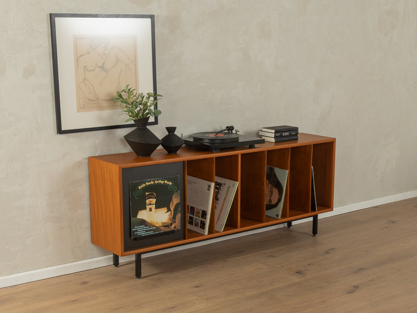 1960er Jahre Schallplattenschrank, WK Möbel - Mid Century Friends - Vintage - Retro - Mid Century