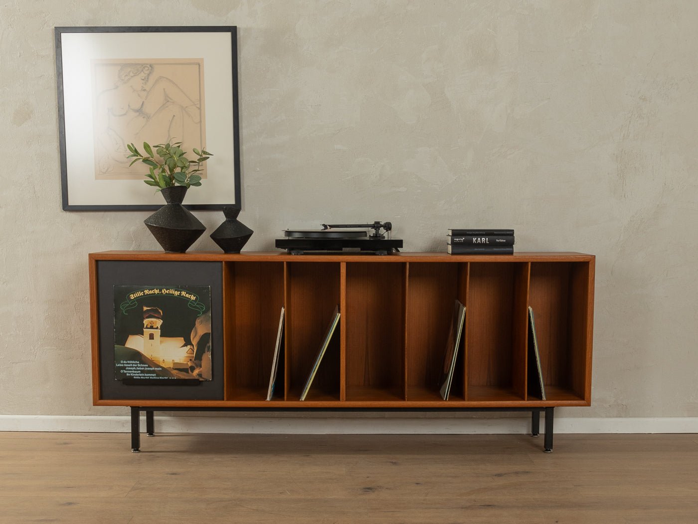 1960er Jahre Schallplattenschrank, WK Möbel - Mid Century Friends - Vintage - Retro - Mid Century