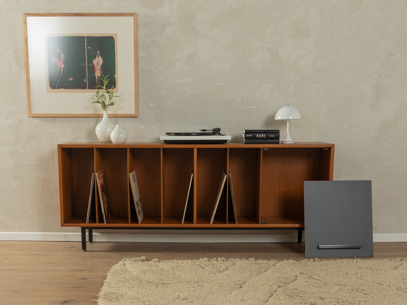 1960er Jahre Schallplattenschrank, WK Möbel - Mid Century Friends - Vintage - Retro - Mid Century