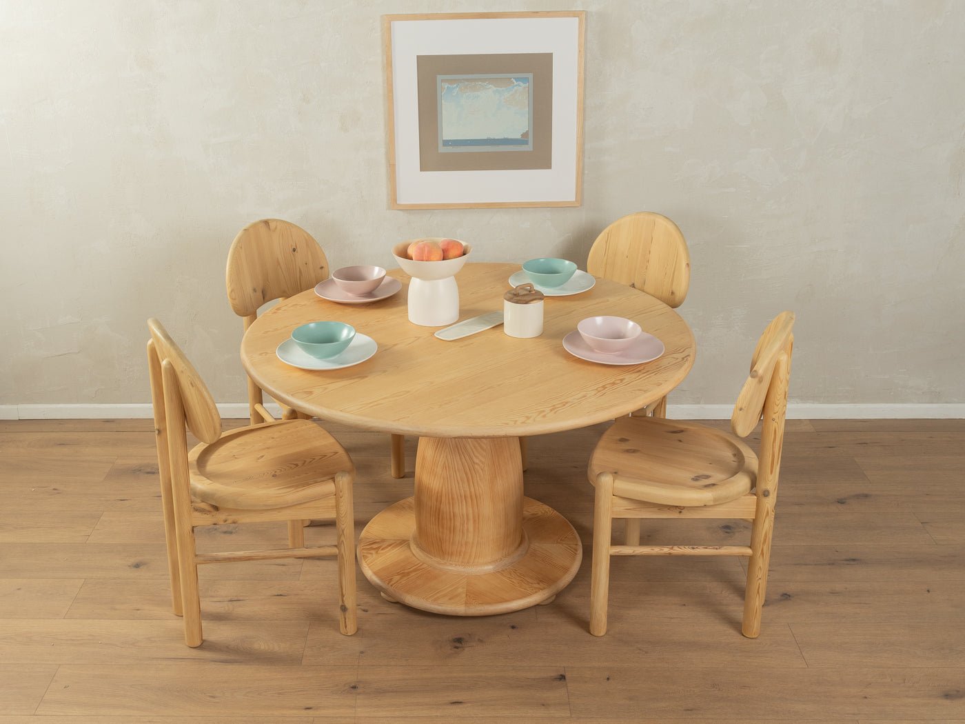 1980er Jahre Esstisch, Ø 125 cm - Mid Century Friends - Vintage - Retro - Mid Century