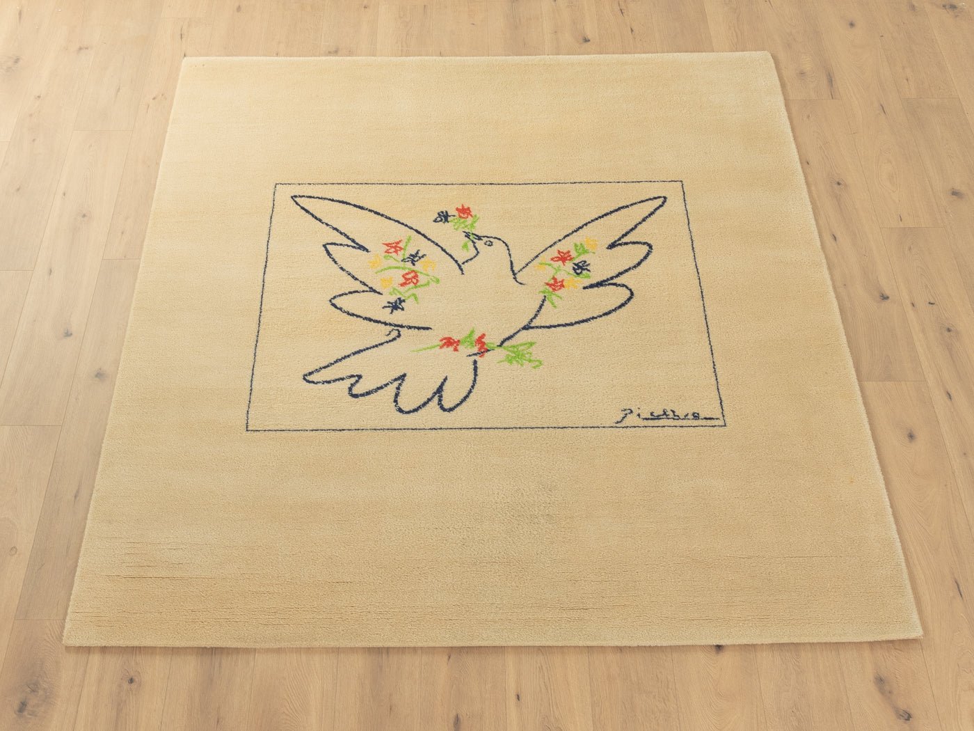1990er Jahre "Picasso" Teppich, 200 x 240 - Mid Century Friends - Vintage - Retro - Mid Century