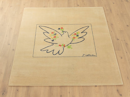 1990er Jahre "Picasso" Teppich, 200 x 240 - Mid Century Friends - Vintage - Retro - Mid Century