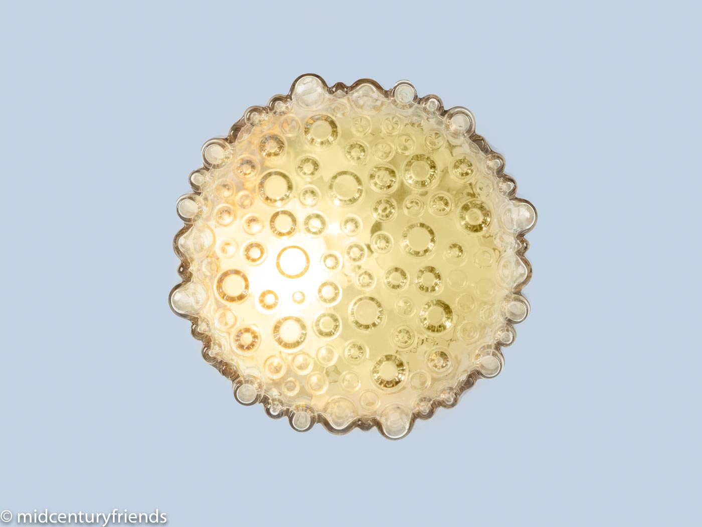 Bubble Glas Wand- und Deckenlampe, Glashütte Limburg