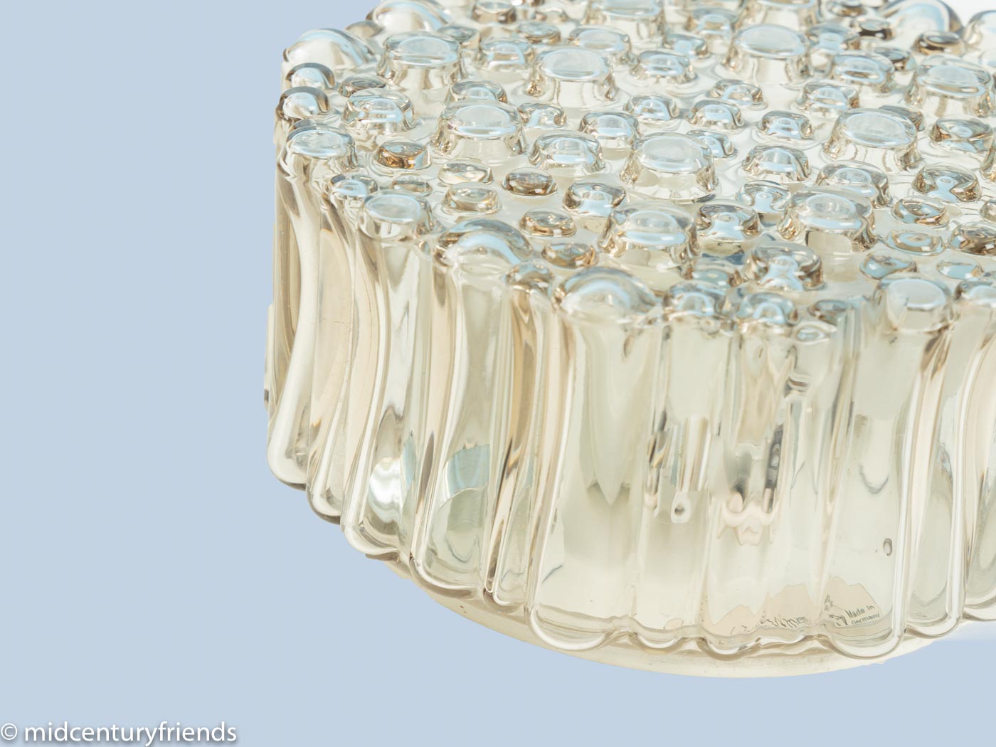 Bubble Glas Wand- und Deckenlampe, Glashütte Limburg