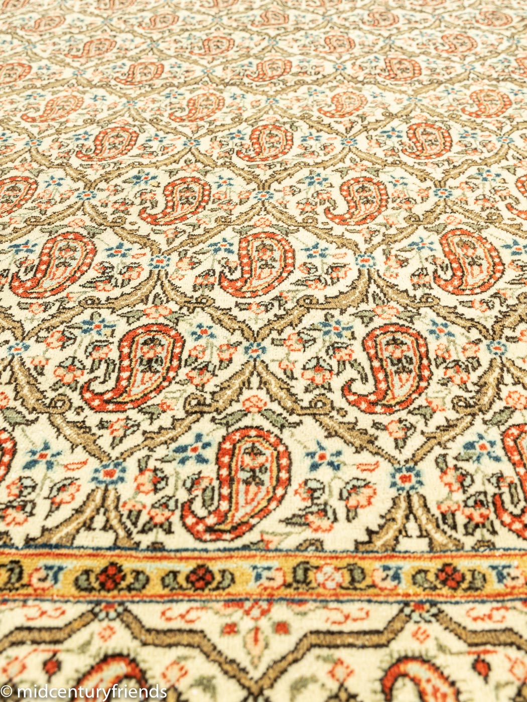 Antiker Ghom Teppich, 135 x 200