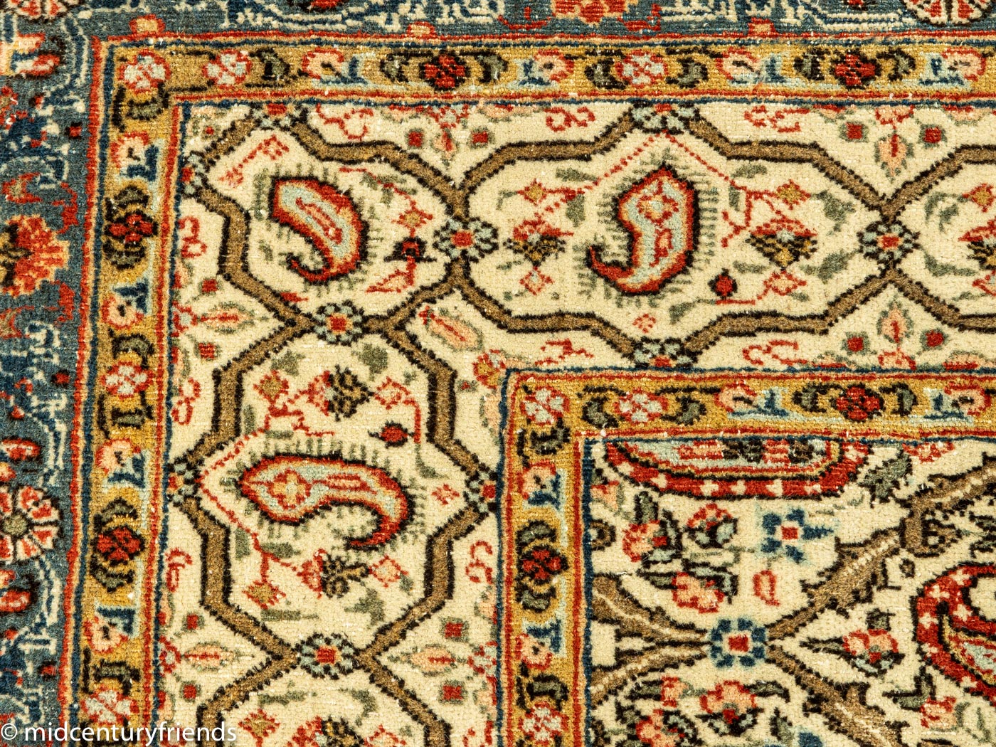 Antiker Ghom Teppich, 135 x 200