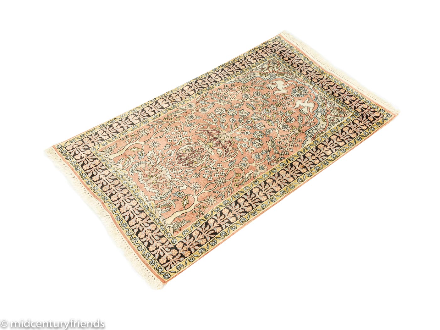 1960er Jahre Kaschmir Teppich, 95 x 170