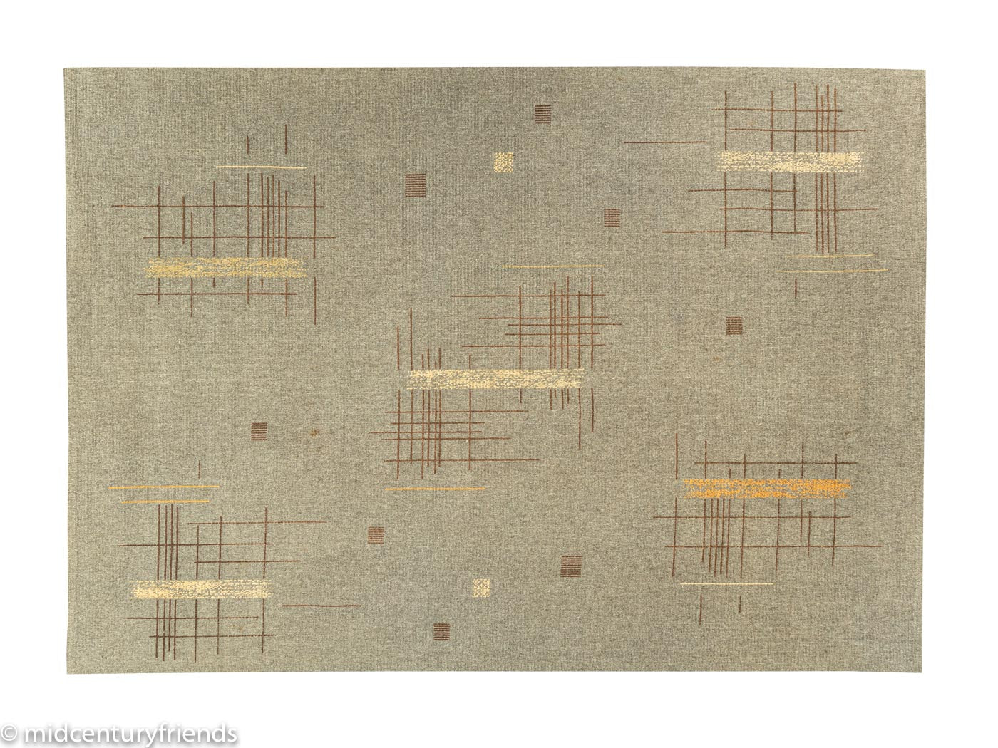 1950er Jahre Teppich, 238 x 330