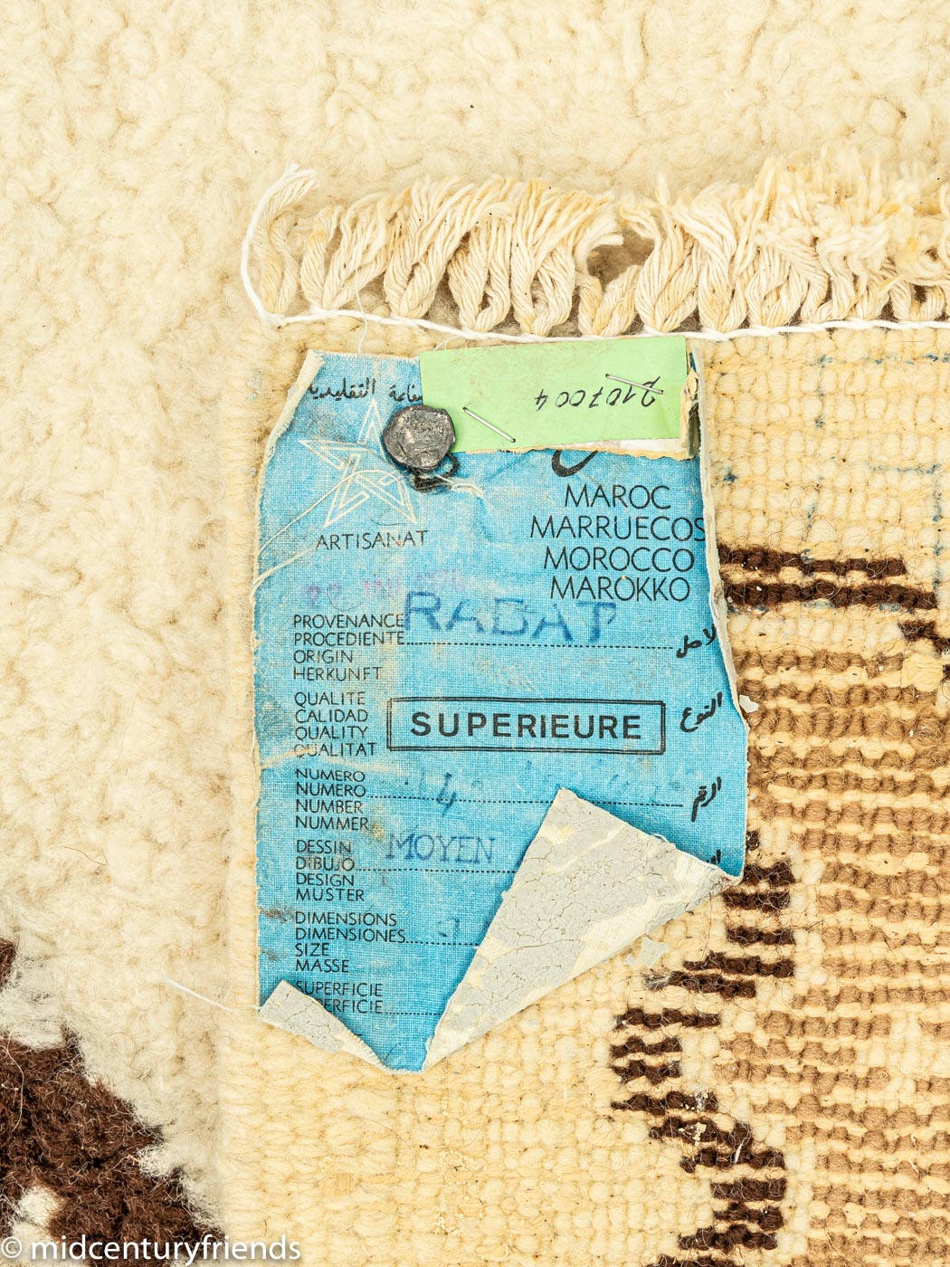 1960er Jahre Berber Teppich, 174 x 245