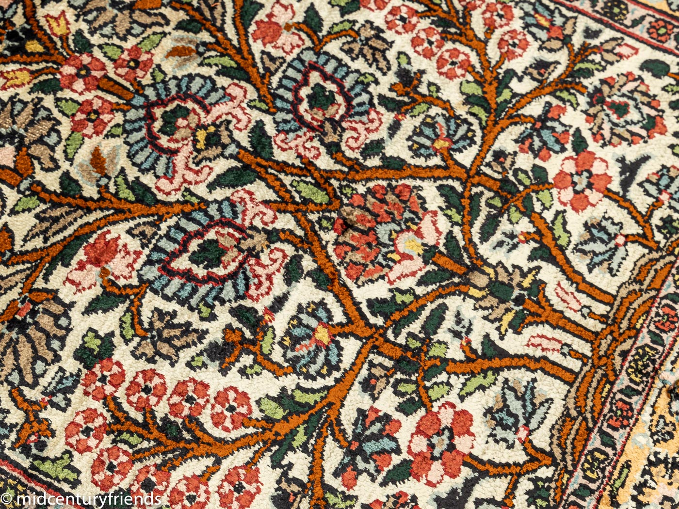 1960er Jahre Teppich, 62 x 105