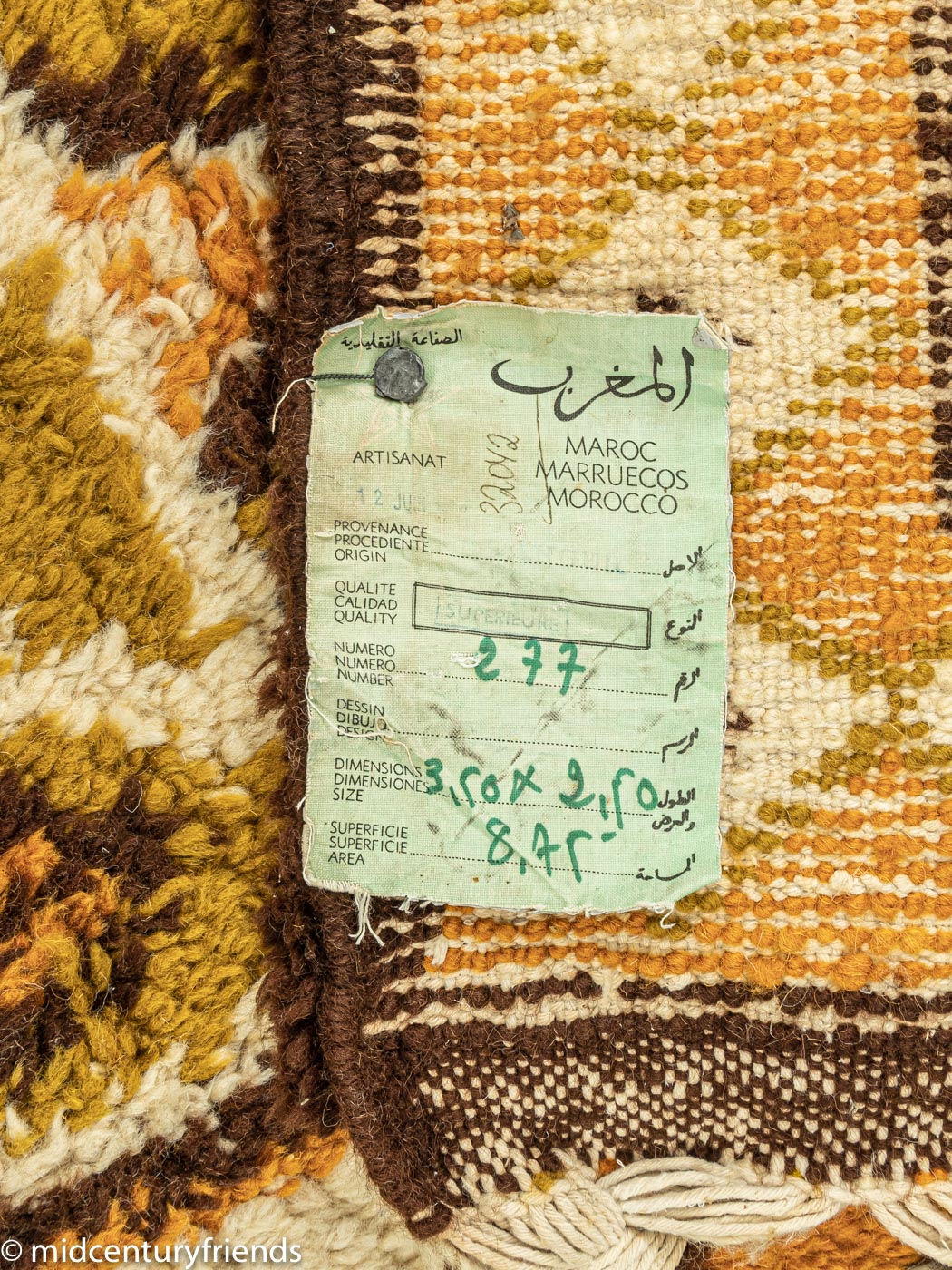 1960er Jahre Berber Teppich, 250 X 385