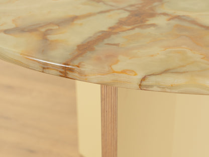 Exklusiver Onyx-Marmor Tisch, Ø 110 cm
