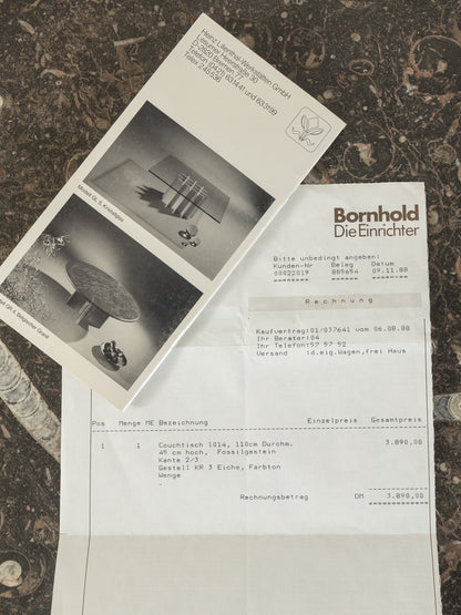 Couchtisch 1014, Heinz Lilienthal, Ø 110 cm