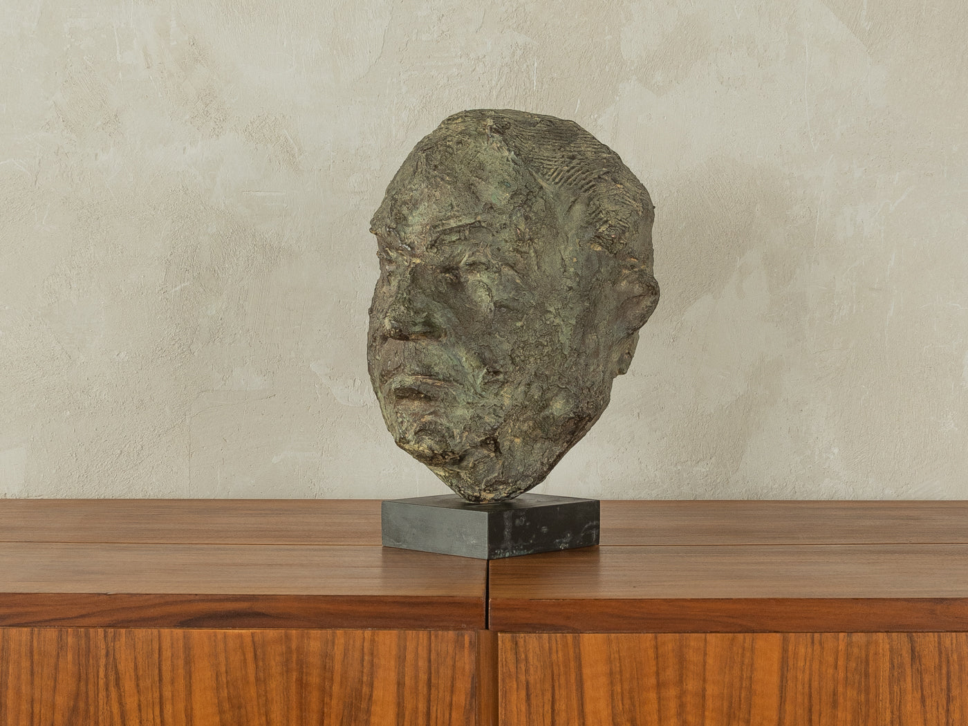 Unique bronze sculpture of Helmut Kohl
