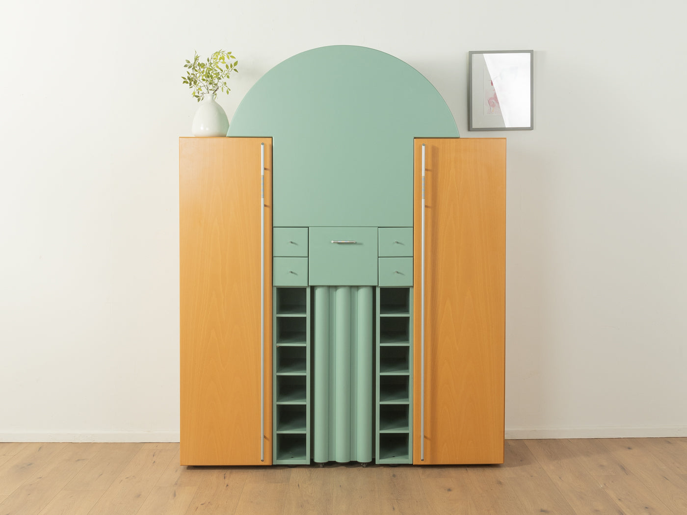 Postmodern bar cabinet, Peter Maly for interlübke