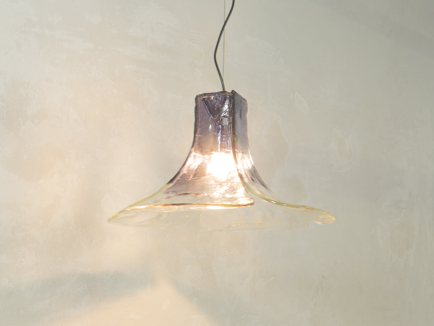 Murano glass ceiling lamp, Carlo Nason, Mazzega