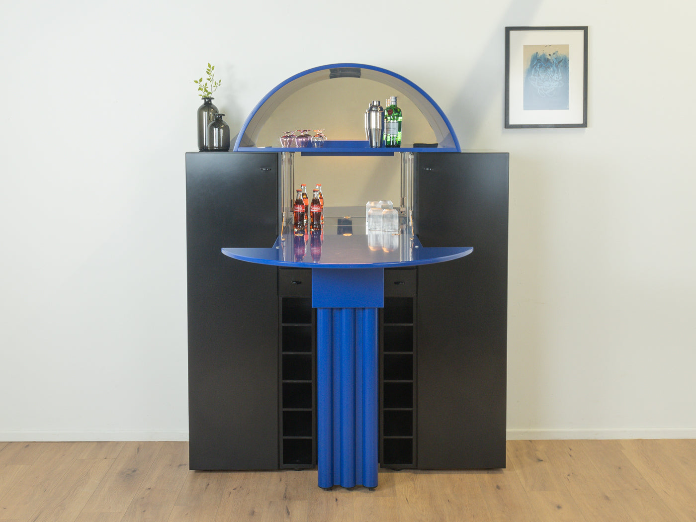 Postmodern bar cabinet by Peter Maly for interlübke