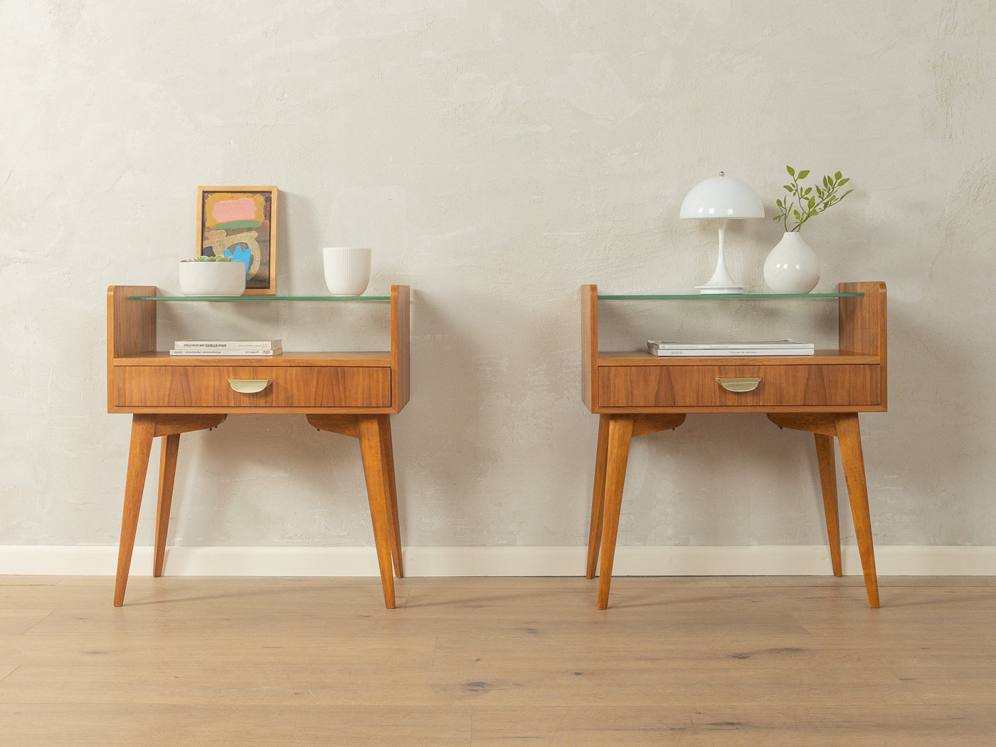1950er Jahre Nachttische, WK Möbel