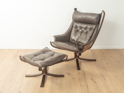 FALCON chair mit Fußhocker, Sigurd Ressell für Vatne Møbler