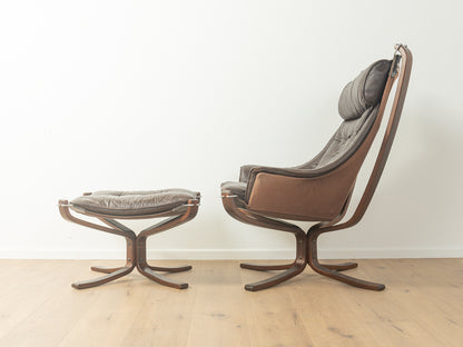 FALCON chair mit Fußhocker, Sigurd Ressell für Vatne Møbler