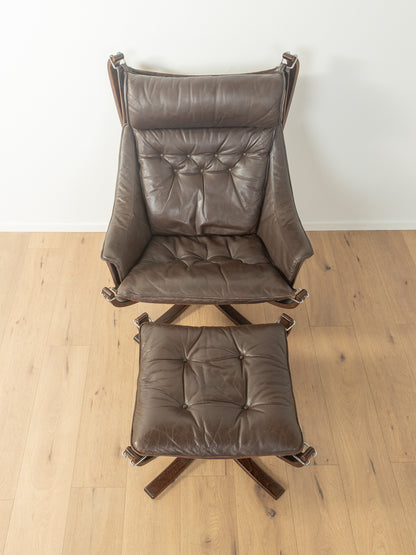 FALCON chair mit Fußhocker, Sigurd Ressell für Vatne Møbler