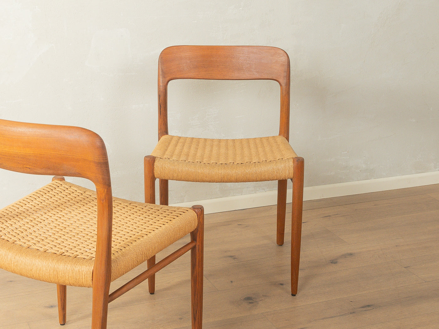 Model 75 Dining chairs, Niels O. Møller