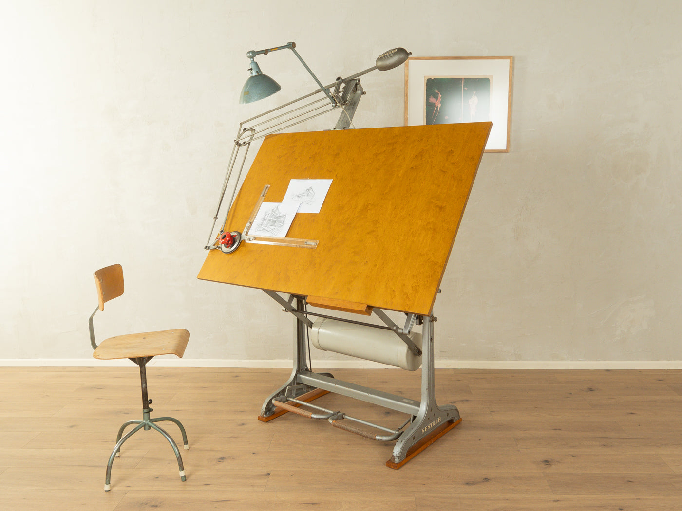 1950er Jahre Zeichentisch, Nestler