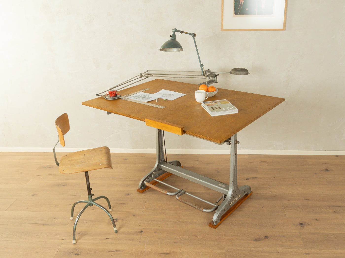 1950er Jahre Zeichentisch, Nestler