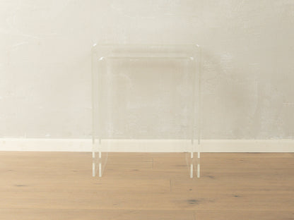 1960s acrylic glass side tables