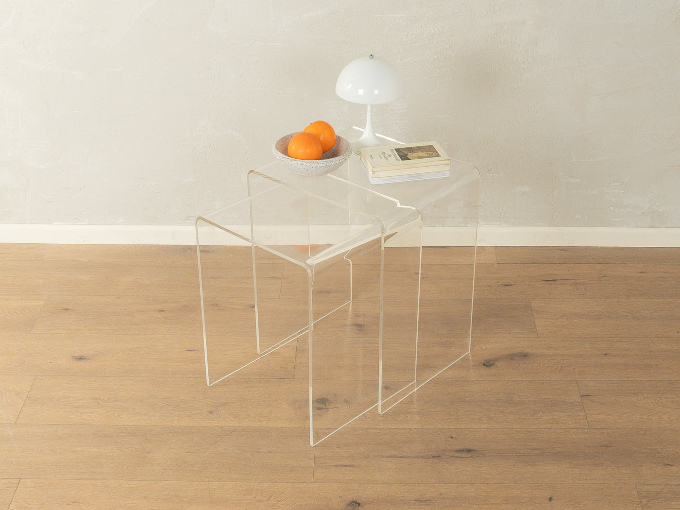 1960s acrylic glass side tables