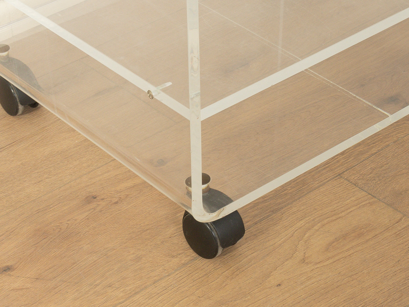 1960s acrylic side table,