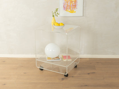 1960s acrylic side table,