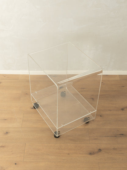 1960s acrylic side table,