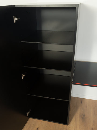 Postmoderne Schrankwand, Peter Maly für interlübke