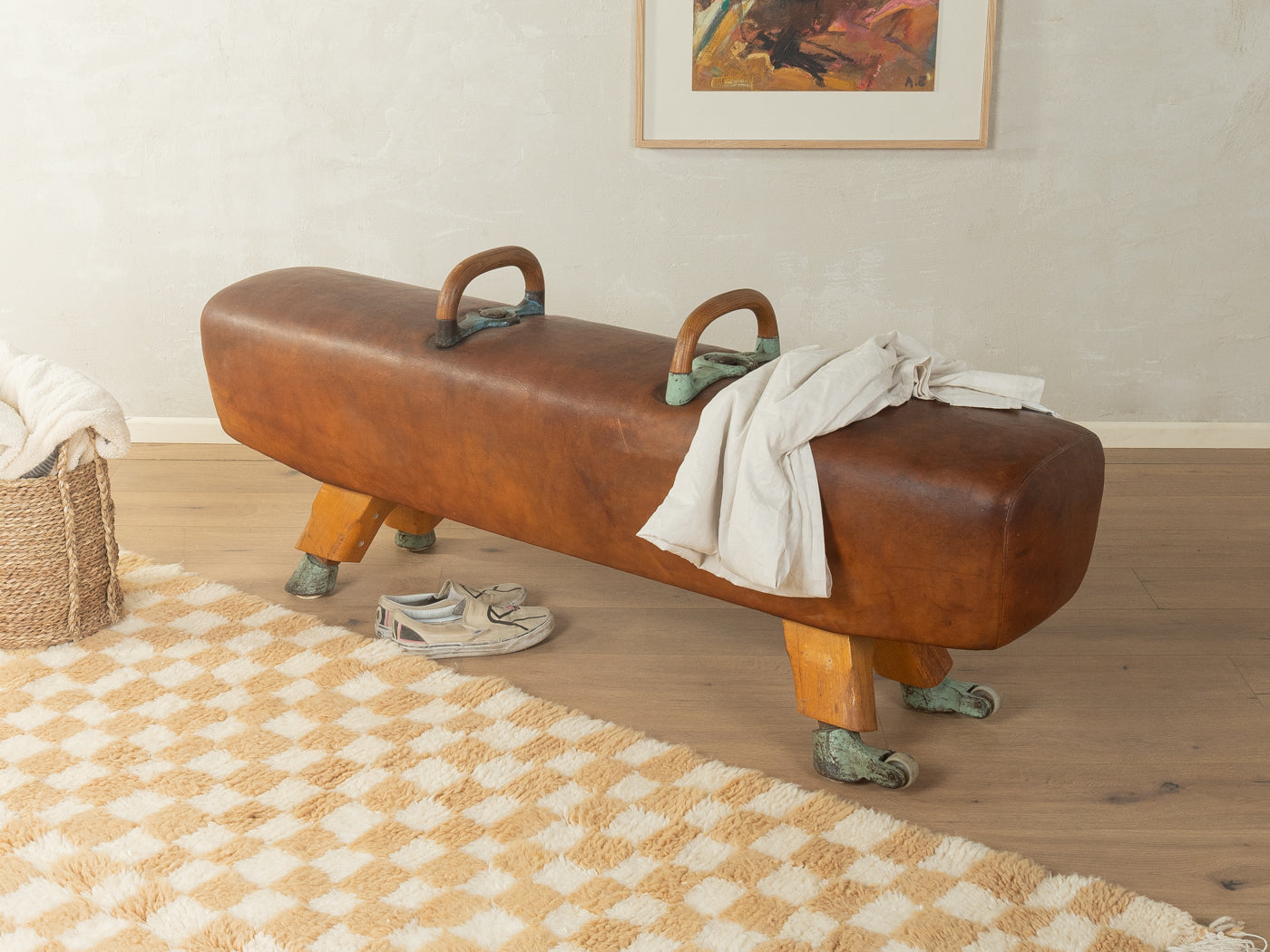 1960s pommel horse bench