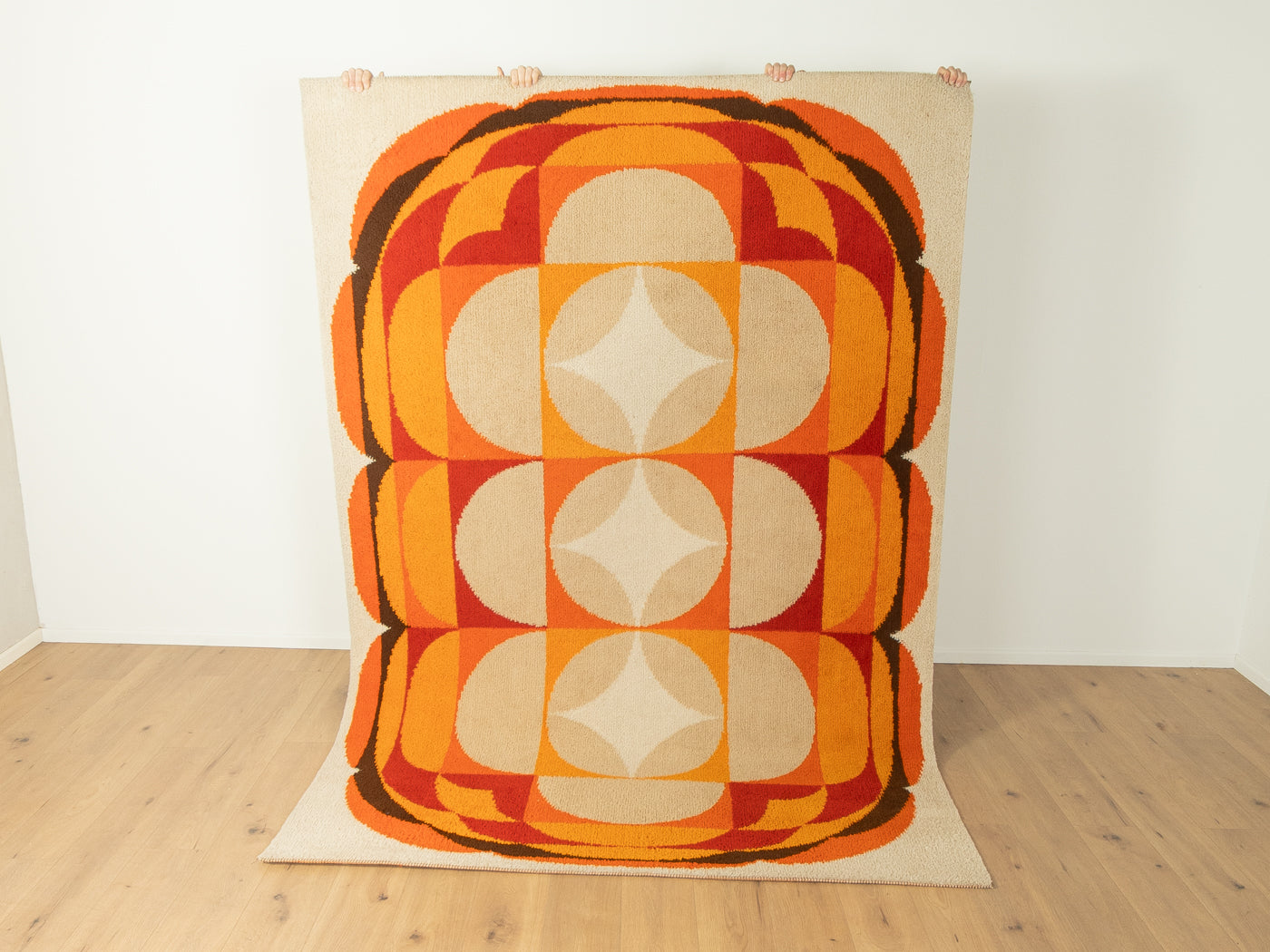 1970er Jahre Space Age Teppich, 200 x 291