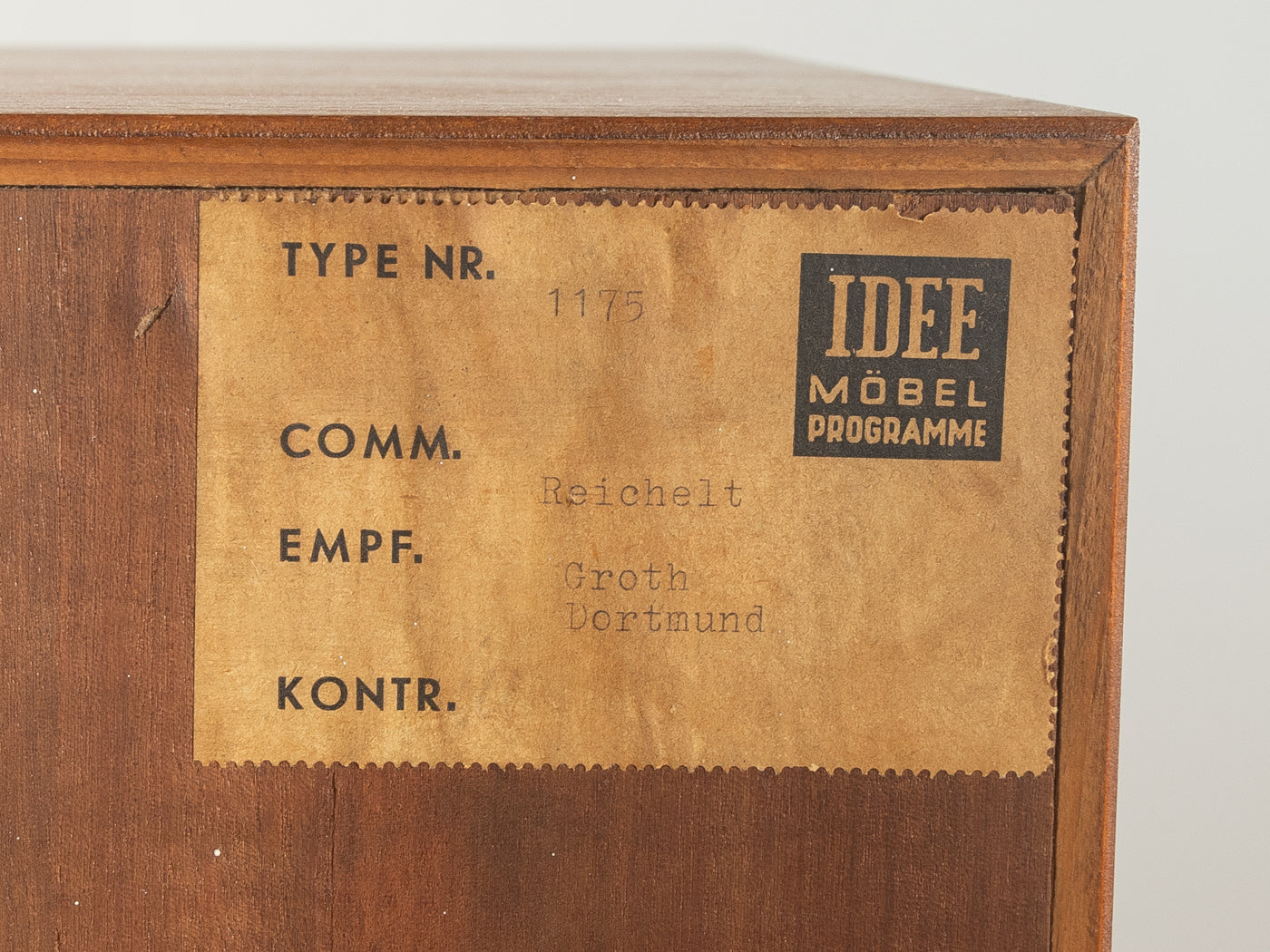 1950s chest of drawers, Oldenburger Möbelwerkstätten