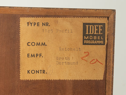 1950s chest of drawers, Oldenburger Möbelwerkstätten