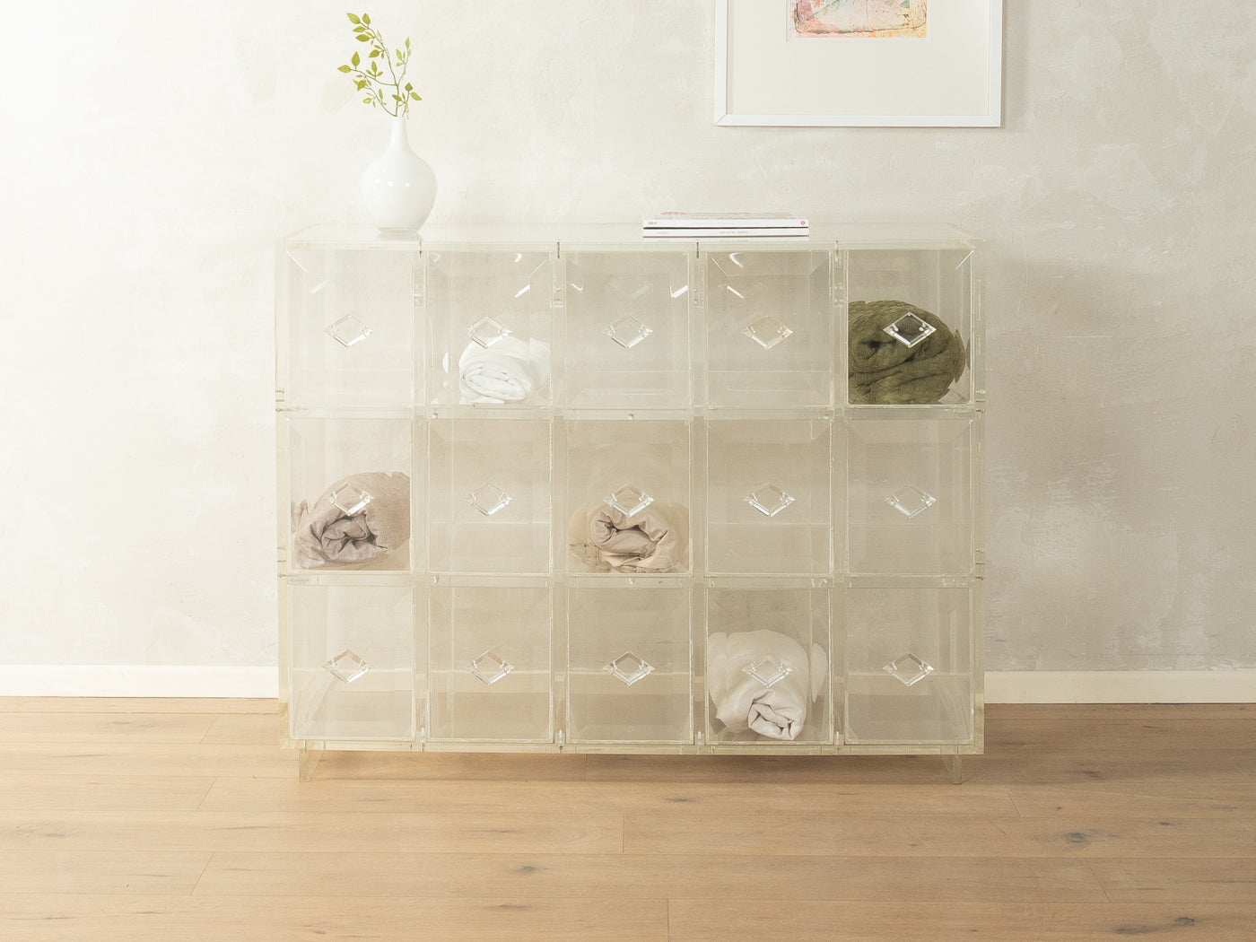 1980er Jahre Acryl Schubladenschrank