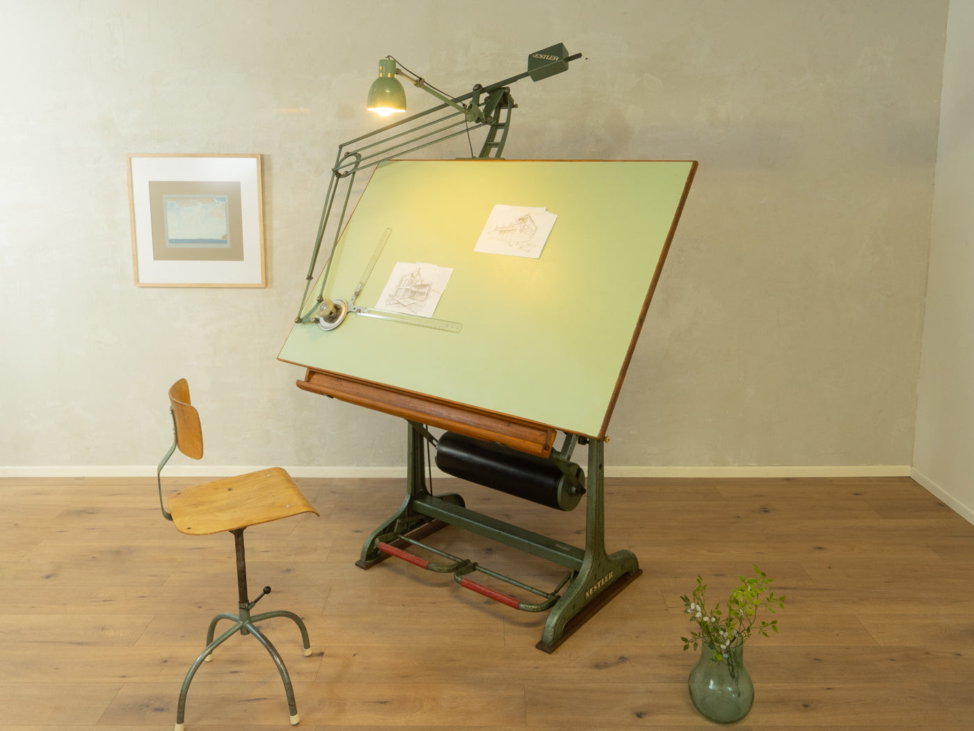 1950er Jahre Zeichentisch, Nestler