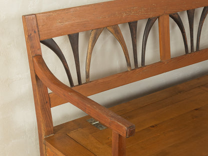 Biedermeier Truhenbank - Bild 9